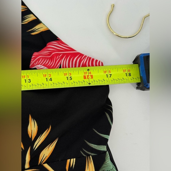 Women's Tropical Halter Tie Cut Out Mini Dress - Picture 9 of 13